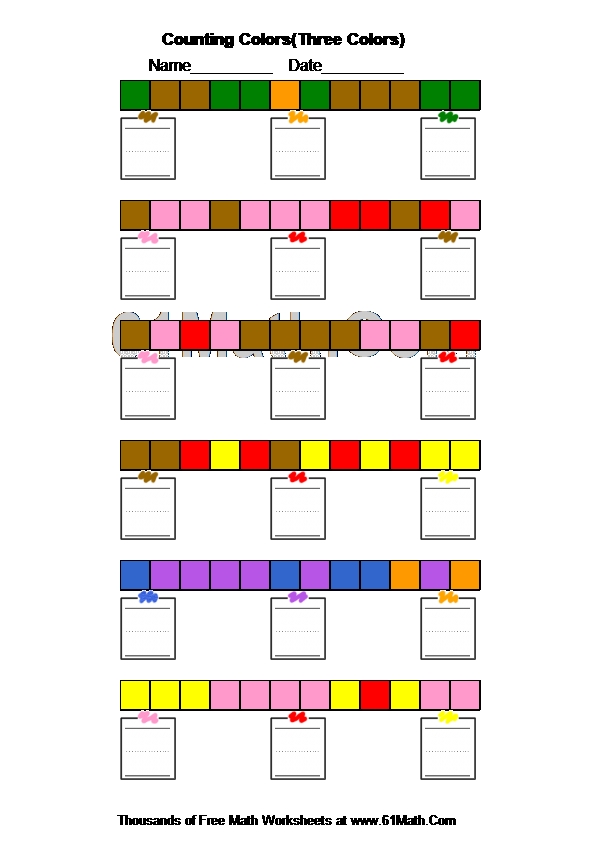 Counting Colors(Three Colors)