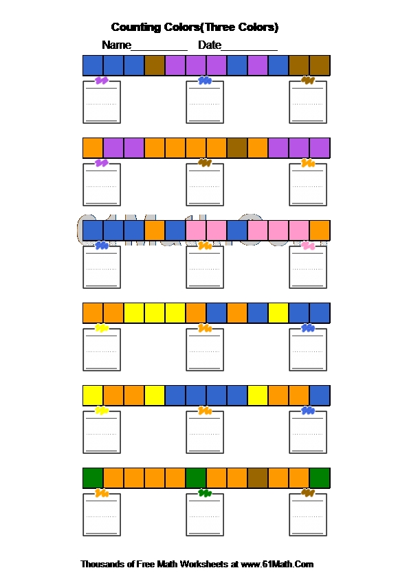 Counting Colors(Three Colors)
